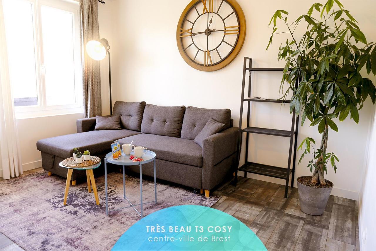 Kailhenn: Joli T3 Cosy, Bien Equipe, Proche Tram Apartment Brest Ngoại thất bức ảnh